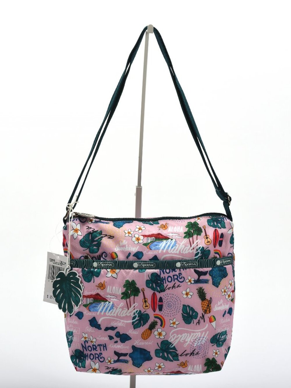 NWT LeSportsac Small Cleo Aloha Nui Loa Pink Crossbody Hawaii Japan Exclusive